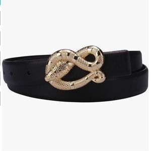 Jessica Simpson Women's Fashion Snake Buckle Belt - sz M/L